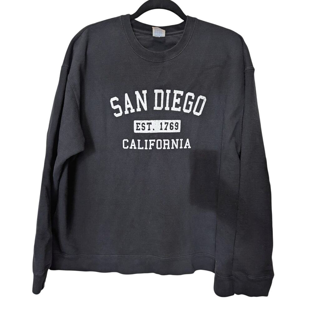Port & Company San Diego California Black Fleece Sweatshirt 2XL